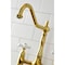 Kingston Brass KS1277PXBS Heritage Bridge Kitchen Faucet W/Brass Sprayer, Brass KS1277PXBS - alternate 2